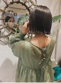 ミニボブ　カラー　前髪　ショートカット/表参道.南青山