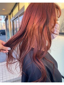 ヘアーデザイン ビビッドリンク(HAIR DESIGN VIVID link) グロービオラとピンク