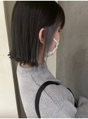 切りっぱなしBob×イヤリングカラー