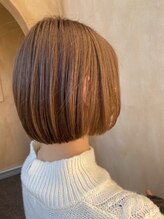 ヘアーアンドメイク リン(Hair&Make Rin) 20代30代40代50代顔型補正の効いた前上がりボブ