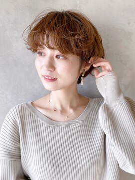 アイティー バイ アルバム 中野店(IT by ALBUM) ふわっとショート_グレージュカラーボブウルフ_8882