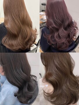 フォンズ(FONS) 表参道韓国艶カラー＊ミルクティーグレージュブルージュベージュ