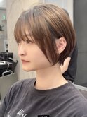 ショート/ボブ/レイヤーカット/グレーベージュ/髪質改善[池袋]