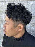 メンズマッシュパーマツイストスパイラルパーマ波巻きパーマ