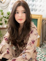 カバーヘア ブリス 戸田公園西口店(COVER HAIR bliss)&nbsp;センターパートくせ毛風小顔ウェーブ巻きc5戸田公園20代30代40代