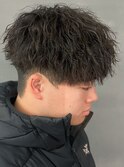 奈良men's縦落ちツイストスパイラルパーマ