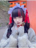 ポイントシールエクステ赤／red／地雷系