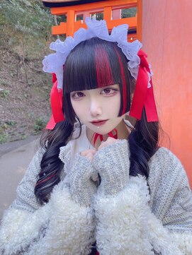 エルシャドール(EL-SHADDOLL) ポイントシールエクステ赤/red/地雷系