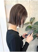ミニボブ/オリーブグレージュ/20代30代mn-5