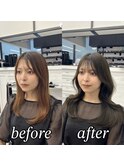 韓国ヘア/韓国スタイル/縮毛矯正/髪質改善/レイヤーカット