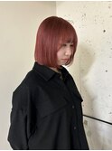デザインカラーシャドールーツ裾カラーレイヤーボブ