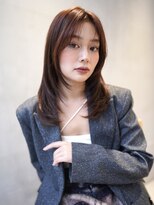 ニコ トウキョウ 渋谷(nico TOKYO)&nbsp;顔まわりレイヤーハッシュレイヤー透明感オリーブグレージュ渋谷