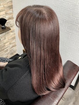 アトリエナガノ(atelier nagano) ニュアンスカラー/センターパート/ツヤ髪スタイル/ブルージュ