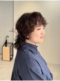 【くせ毛カット】ミディアムウルフ