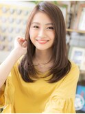 大人美人マロンベージュ透明感ストレートh4戸田公園20代30代40代