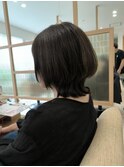 フレンチカジュアル大人美人小顔束感ウルフパーマミニウルフ
