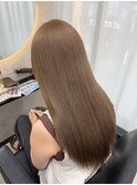 アプリコットオレンジくびれヘアハイライトカラー熊本