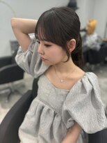 リンドトウキョウ(LINDO TOKYO) 顔まわりカット× グレージュカラー