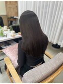 暗髪ストレート_髪質改善トリートメント_大人ナチュラル_90