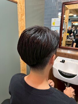 スタンドバーバー 柏(STAND BARBER) MEN’S HAIR/ブルーブラック/フェザーパーマ/ 柏