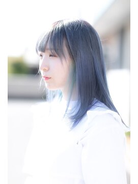 タンタント 中津川店(Tentante) セミロング×グリーンインナーカラー