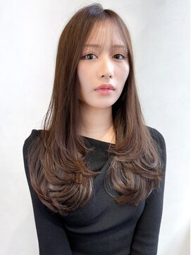 トゥルーズ 梅田店(TLUUS) 【TLUUS黒髪ココアベージュオリーブグレー小顔クラゲヘアー】