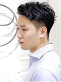 20代30代◎ツーブロック刈り上げ爽やかアップバング清潔感