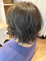 アズールサン 草加西口店(azule-sun) ショートパーマ,ニュアンスパーマ,ショート,ミントベージュ/草加