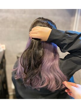 TONE（トーン）by Chara 池袋 髪質改善 ダブルカラー 【4月上旬OPEN（予定）】 インナーカラー/ハイトーンラベンダー【池袋東通り】