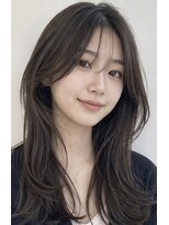 ヘアーエボリューション&nbsp;ナチュラルブラウン×大人くびれレイヤーロング