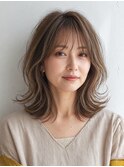 白髪ぼかし脱白髪染め似合わせカット40代50代60代
