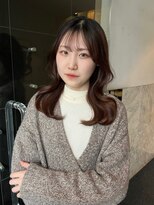 アクシス 栄店(`AXIS)&nbsp;森崎ワンホンレイヤー/ミルクティーブロンド/ダークブルー/栄