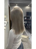韓国ヘアー　ホワイトミルクティー