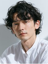 ビフィーノ リルネ フォー メン(Bifino Rilune for men)&nbsp;MEN’S/リバースセンターパート/ニュアンスパーマ/川西池田