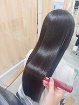 チェレ ブラン 堺東店(Chere brun)&nbsp;うる艶ストレート×ダークブラウン×髪質改善