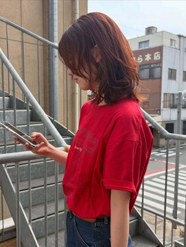 エムサロン 高崎あら町テラス(emusalon) [mayuki]ほんのりピンク入りオレンジ