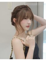 テンダー 川崎(TENDER) ba20214_ベージュブラウンブリーチなし艶髪韓国ヘア編み込みヘア