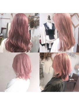 ヘアーアンドアトリエ マール(Hair&Atelier Marl) 【Marl】ピンク系のブリーチオンカラー♪