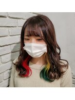 アジールヘア 池袋東口店(agir hair)&nbsp;鬼滅の刃カラーイヤリングカラー派手カラー池袋　池袋東口