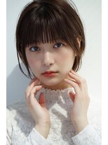 チェリッシュ(Cherish)&nbsp;10代20代30代40代50代ショートボブアッシュカラーぱっつん前髪