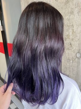 オルヘアサロン(Olu. hair salon) パープルグラデーションカラー