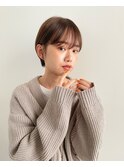 耳掛けボブ　ショートボブ　レイヤーボブ