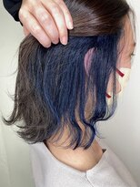 エルベ 千波店(elve) インナーカラー ブルー