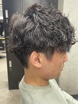フイ 自由が丘(men's salon Hui)&nbsp;メンズ/アップバング/ツーブロックマッシュ/束感ショート波巻き