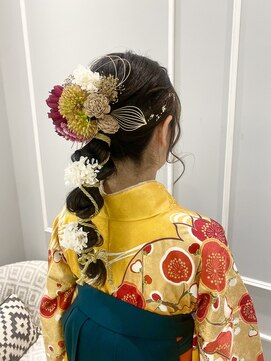 ネオリーブギンザ 銀座店(Neolive GINZA) 卒業式　編みおろしヘア