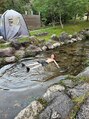 ナックアベノ(knack abeno)&nbsp;最近テントサウナにハマりました！こちらは川で水風呂中の写真！
