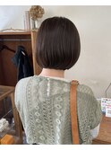 ノーアイロンでミニボブ