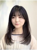 レイヤーカット/韓国レイヤー/サイドバング/顔まわり/谷町四丁目