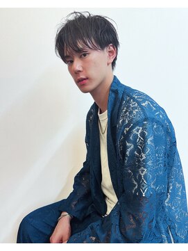 グリ(GURI) コンパクト2wayバンクナチュラルショート　ベージュメンズパーマ