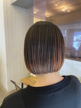 グッデイ ヘアー(GOOD DAY HAIR) カール セミディ シアーカラー 姫カット 切りっぱなしボブ